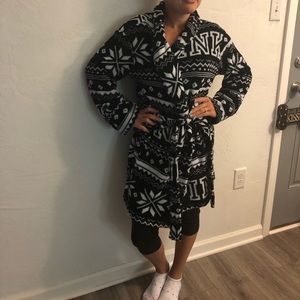 PINK plush robe